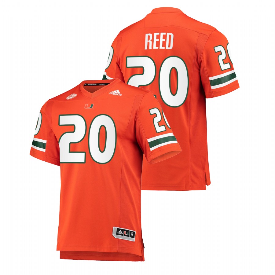 Orange Men Miami Hurricanes Ed Reed College Football NFL Alumni Jersey Men's Jersey Miami Hurricanes Ed Reed Orange College Football NFL Alumni Jersey