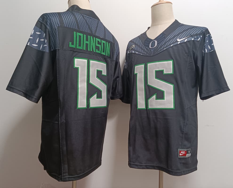 Oregon Ducks 2025 Shoe Duck Jersey - All Stitched  #15 Tez Johnson
