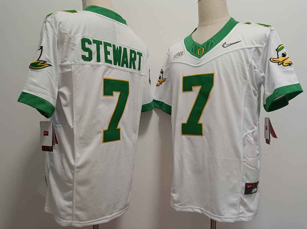 Oregon Ducks 2025 Shoe Duck Jersey - All Stitched  #7 Evan Stewart