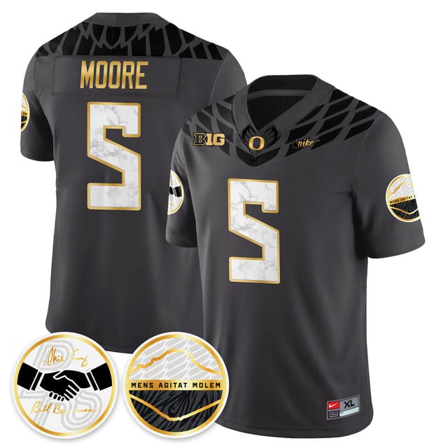 Oregon Ducks 2025 Shoe Duck Jersey - All Stitched Dante Moore    - 5