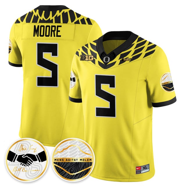 Oregon Ducks 2025 Shoe Duck Jersey - All Stitched Dante Moore -    5