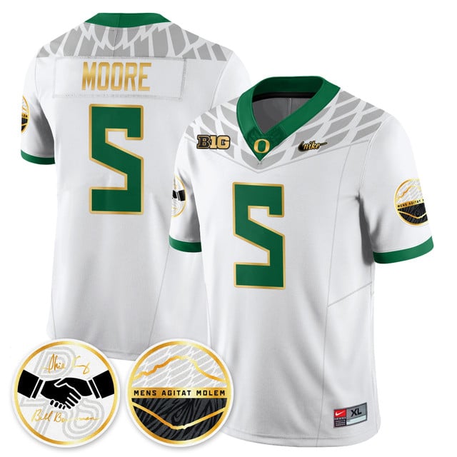 Oregon Ducks 2025 Shoe Duck Jersey - All Stitched Dante Moore  -  5