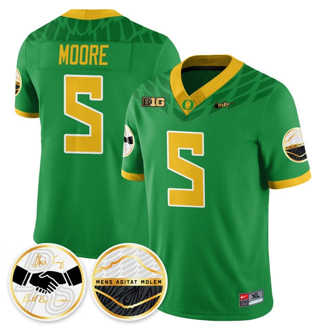 Oregon Ducks 2025 Shoe Duck Jersey - All Stitched Dante Moore -   5
