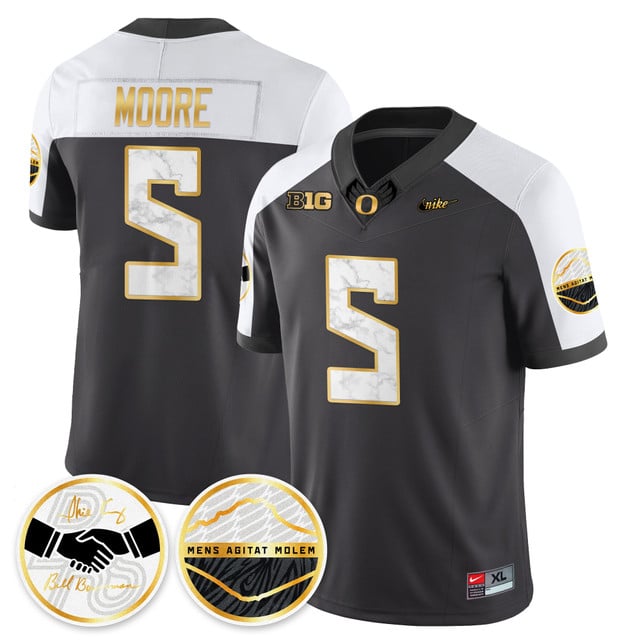 Oregon Ducks 2025 Shoe Duck Jersey - All Stitched Dante Moore - 5