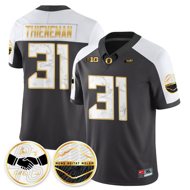 Oregon Ducks 2025 Shoe Duck Jersey - All Stitched Dillon Thieneman - 31