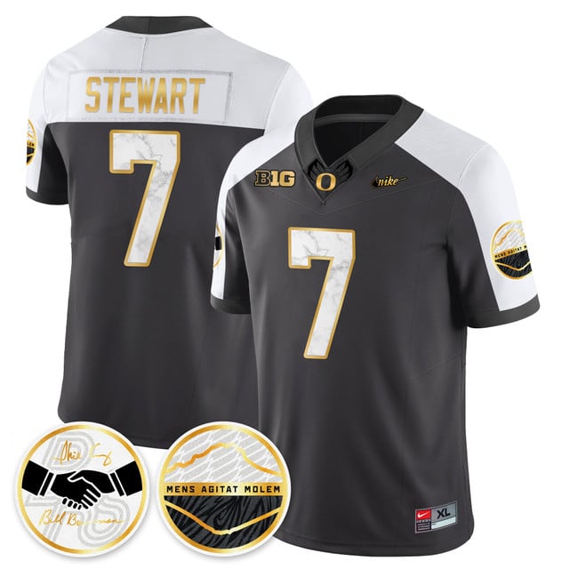 Oregon Ducks 2025 Shoe Duck Jersey - All Stitched Evan Stewart - 7