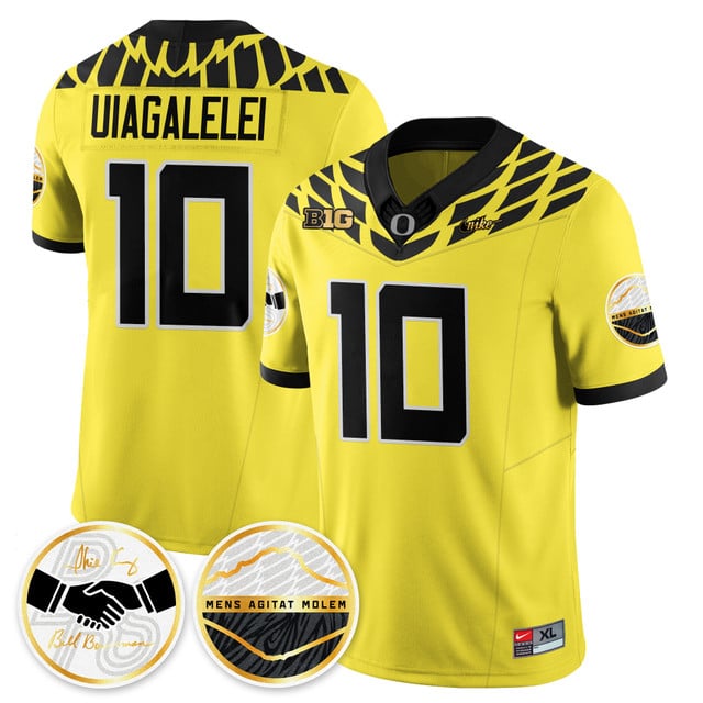 Oregon Ducks 2025 Shoe Duck Jersey - All Stitched Matayo  Uiagalelei - 10