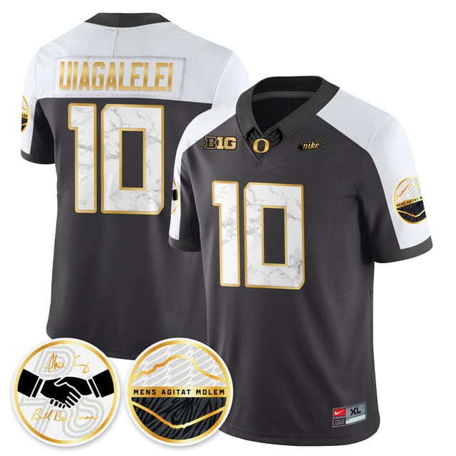 Oregon Ducks 2025 Shoe Duck Jersey - All Stitched Matayo Uiagalelei - 10