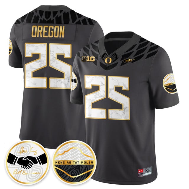 Oregon Ducks 2025 Shoe Duck Jersey - All Stitched Oregon   -   25