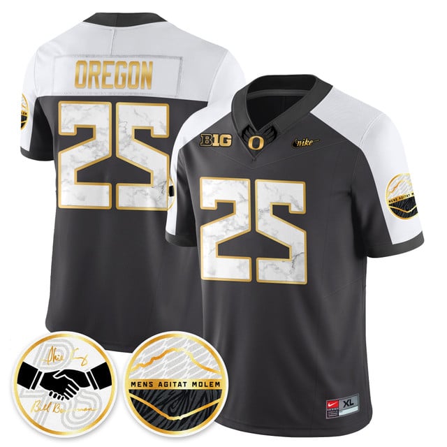 Oregon Ducks 2025 Shoe Duck Jersey - All Stitched Oregon - 25