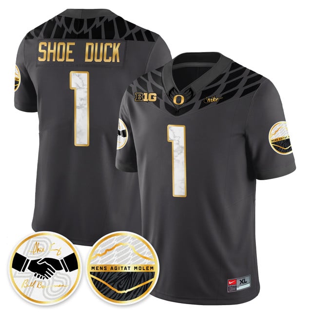 Oregon Ducks 2025 Shoe Duck Jersey - All Stitched Shoe Duck   -  1