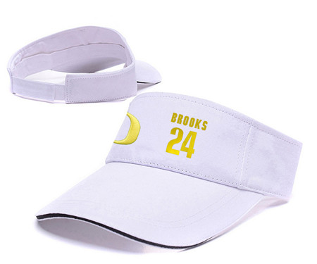 Oregon Ducks 24 Dillon Brooks White College Basketball Adjustable Visor
