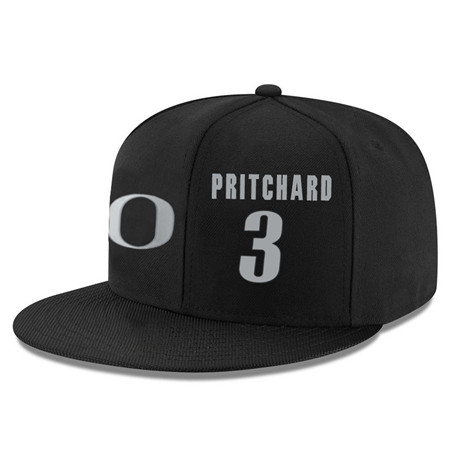 Oregon Ducks 3 Payton Pritchard Black College Basketball Adjustable Hat