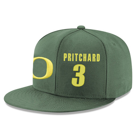 Oregon Ducks 3 Payton Pritchard Green College Basketball Adjustable Hat