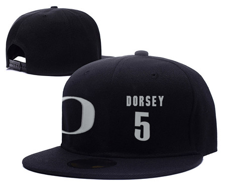 Oregon Ducks 5 Tyler Dorsey Black College Basketball Adjustable Hat