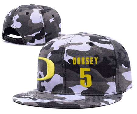Oregon Ducks 5 Tyler Dorsey Gray Camo College Basketball Knit Hat