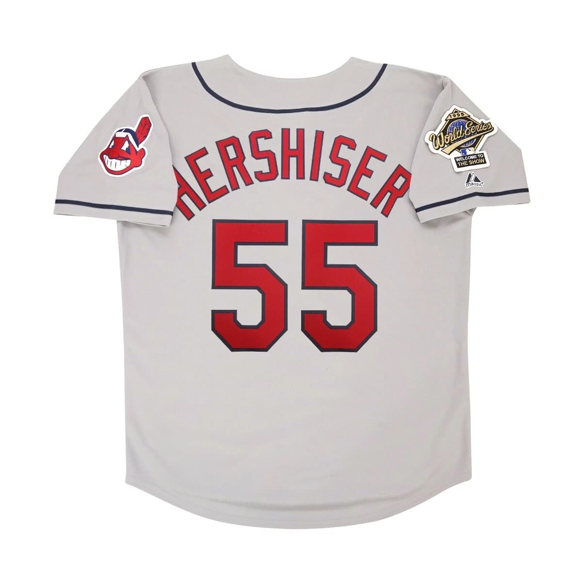 Orel Hershiser 1995 Cleveland Indians World Series   Jersey Men
