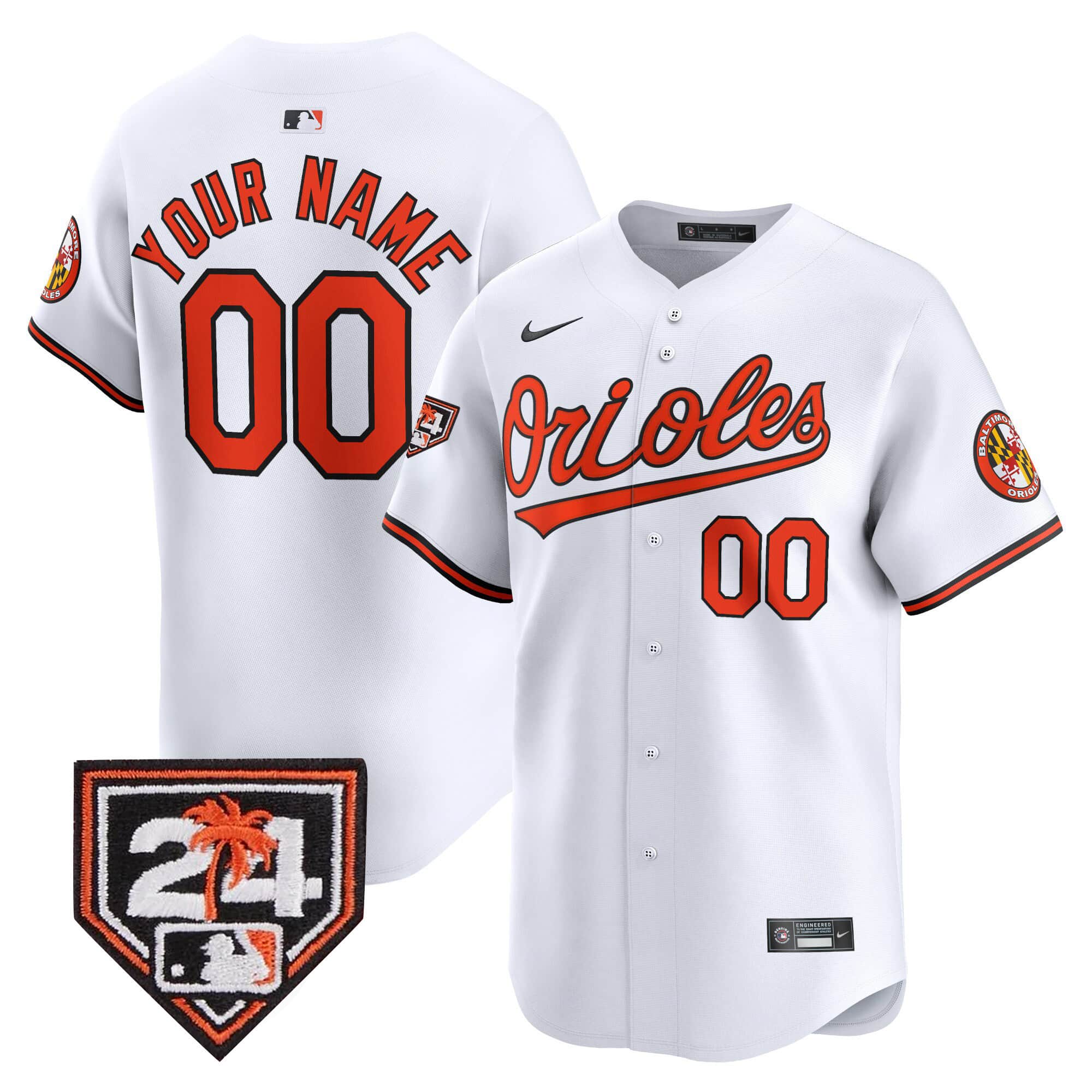 Orioles 2024 Spring Training Patch Vapor Premier Limited Custom  Jersey – All Stitched