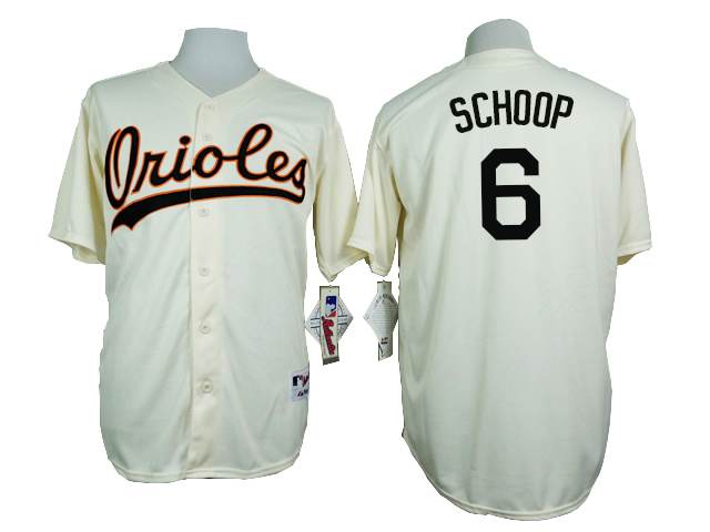 Orioles 6 Jonathan Schoop Cream 1954 Turn Back The Clock Throwback Jersey