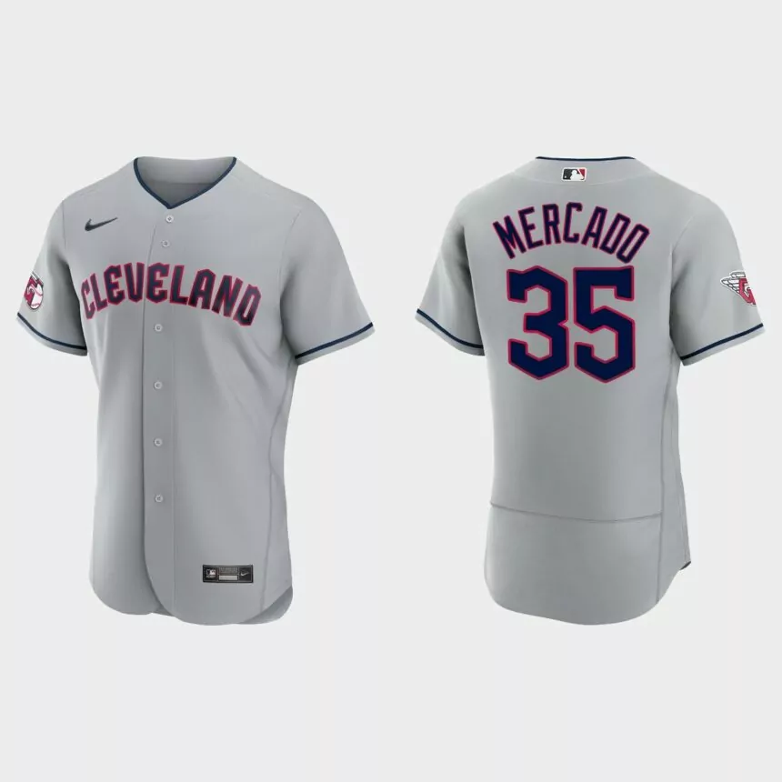 Oscar Mercado Cleveland Guardians Authentic Jersey – Gray