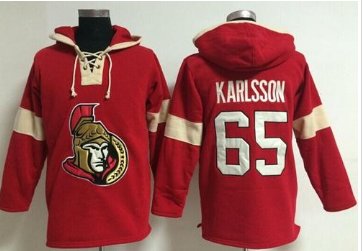 Ottawa Senators #65 Erik Karlsson Red Pullover NHL Hoodie