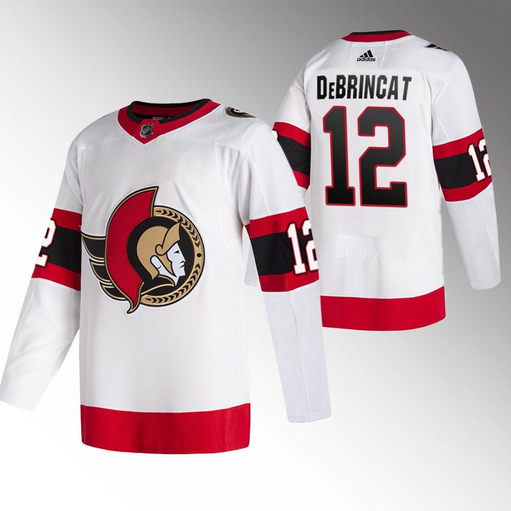 Ottawa Senators Alex DeBrincat White Authentic Away Jersey