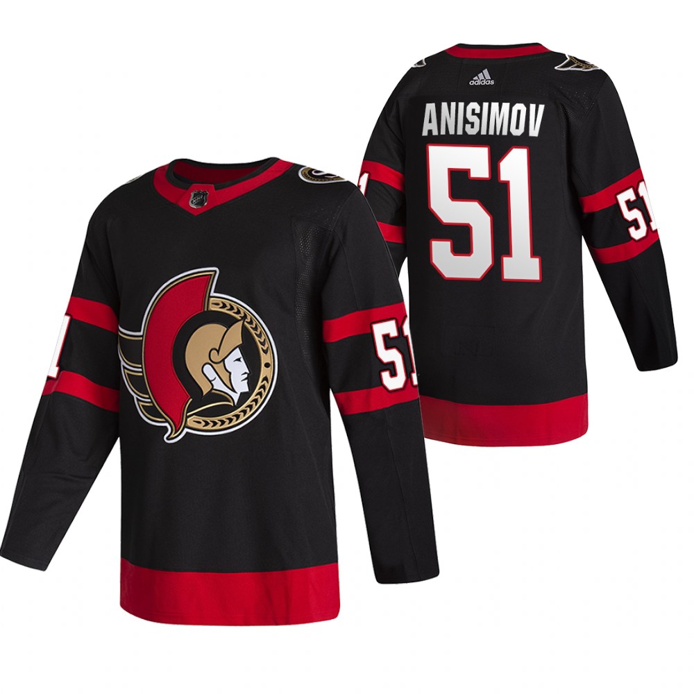Ottawa Senators Artem Anisimov Black 2020-21 Home Authentic Jersey