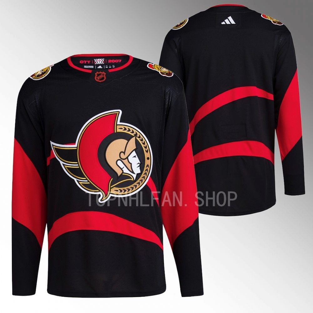 Ottawa Senators Black Reverse Retro 2.0 Authentic Primegreen Hockey Jersey