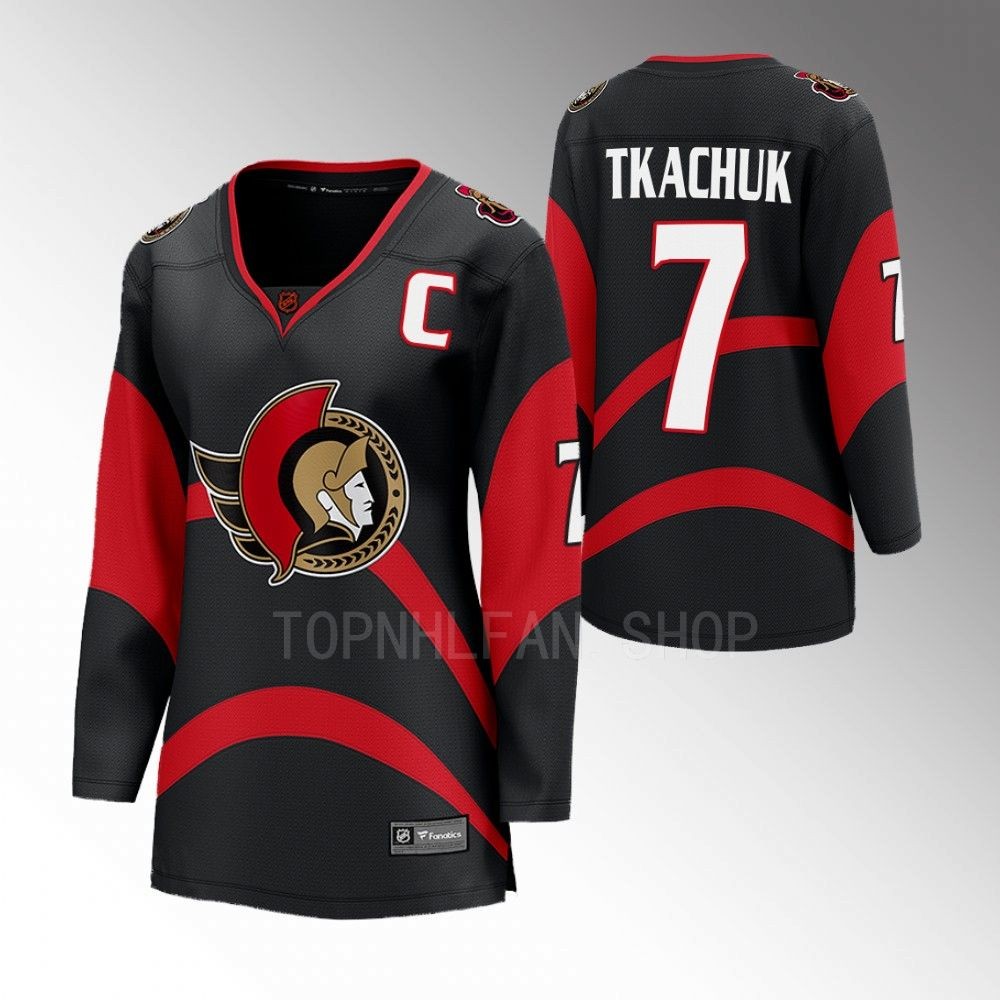 Ottawa Senators Brady Tkachuk Women Black 2022 Special Edition 2.0 Jersey