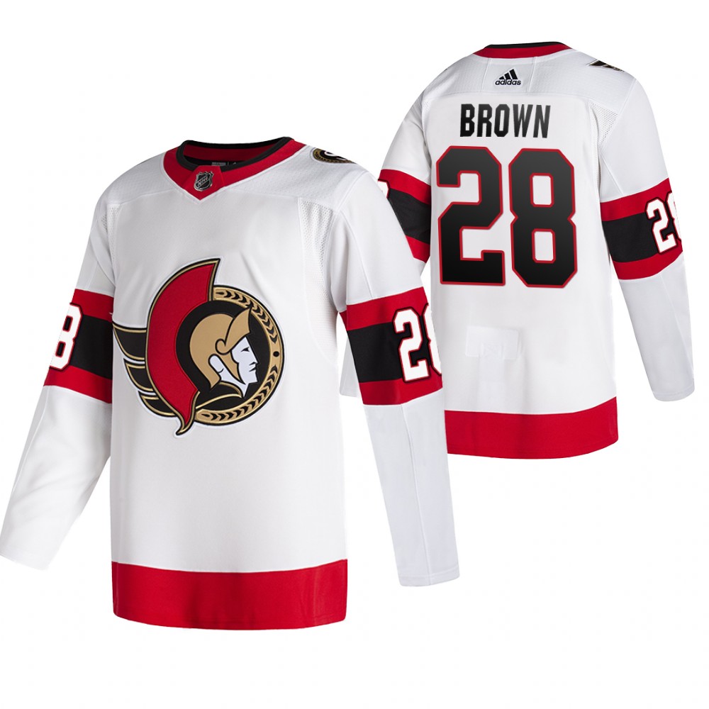 Ottawa Senators Connor Brown White 2020-21 Away Authentic Jersey