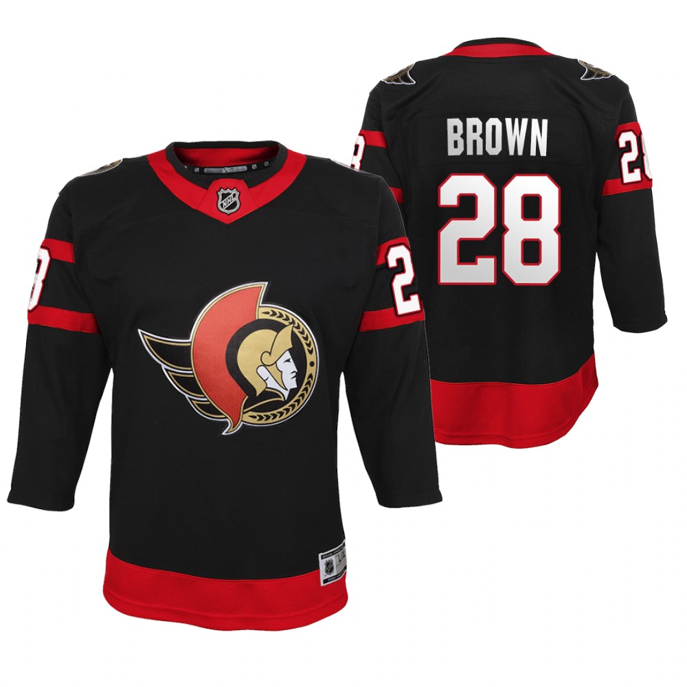 Ottawa Senators Connor Brown youth Black 2020-21 Home Jersey
