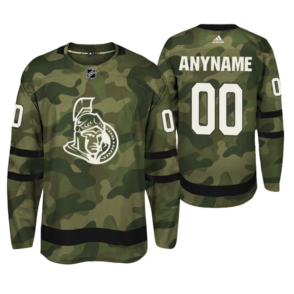 Ottawa Senators Custom Camo Armed Special Forces Player Jersey