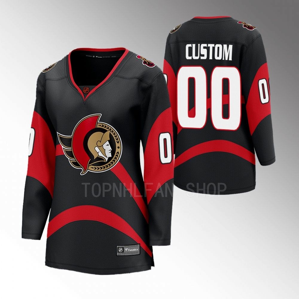 Ottawa Senators Custom Women Black 2022 Special Edition 2.0 Jersey