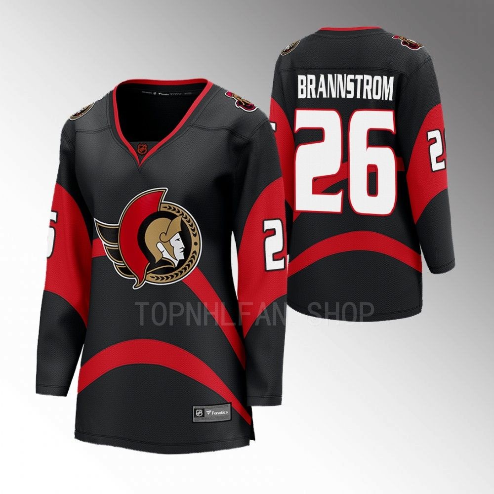 Ottawa Senators Erik Brannstrom Women Black 2022 Special Edition 2.0 Jersey