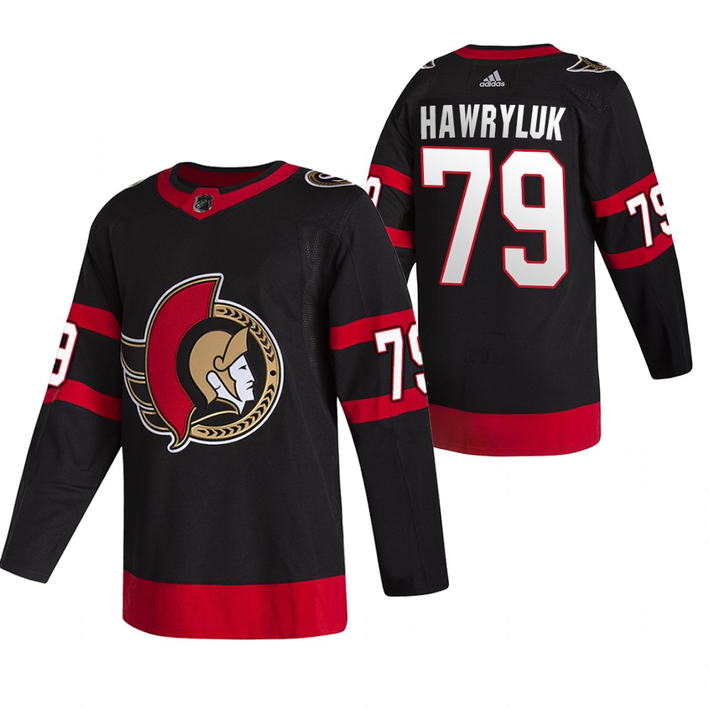 Ottawa Senators Jayce Hawryluk Black 2020-21 Home Authentic Jersey