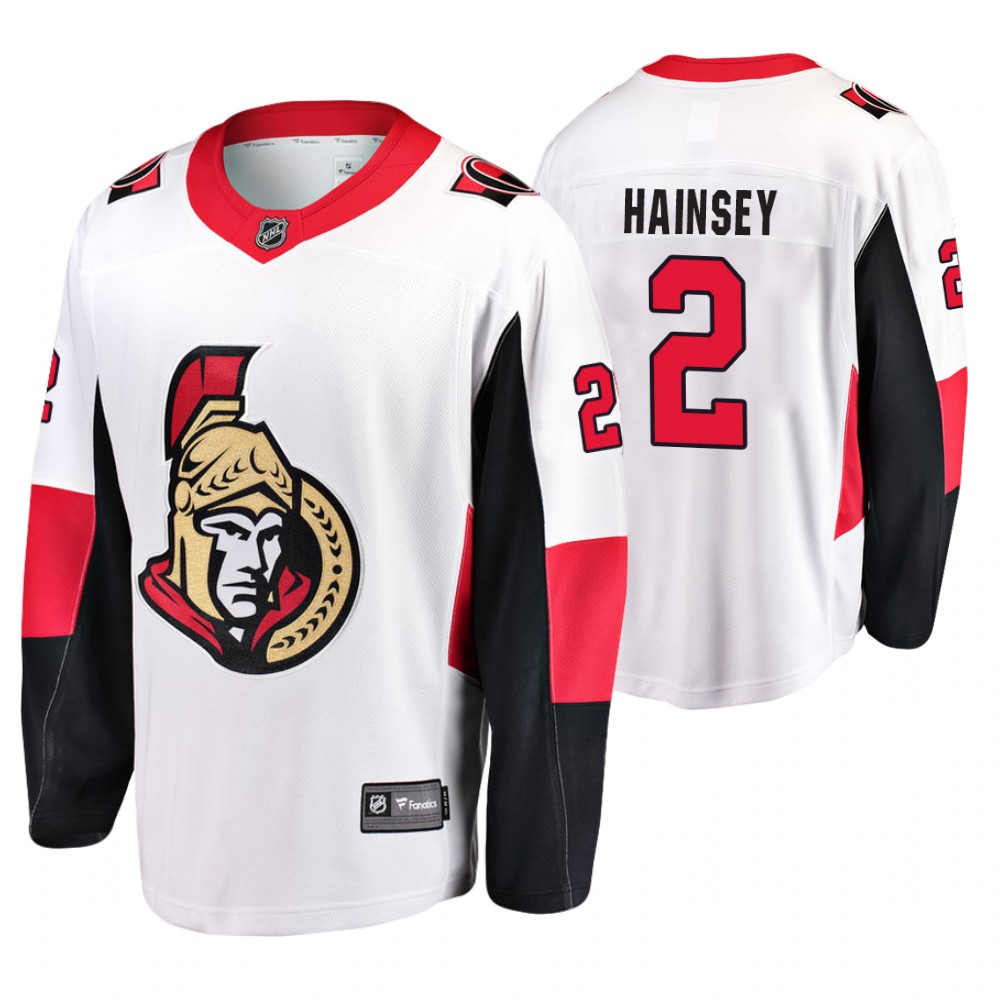 Ottawa Senators Ron Hainsey Men's Away Breakaway Player Fanatics Branded Jersey
