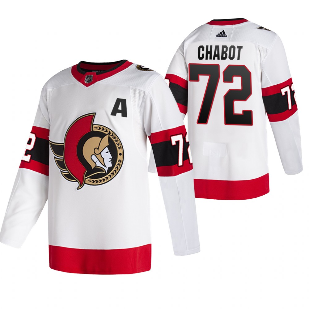 Ottawa Senators Thomas Chabot White 2020-21 Away Authentic Jersey