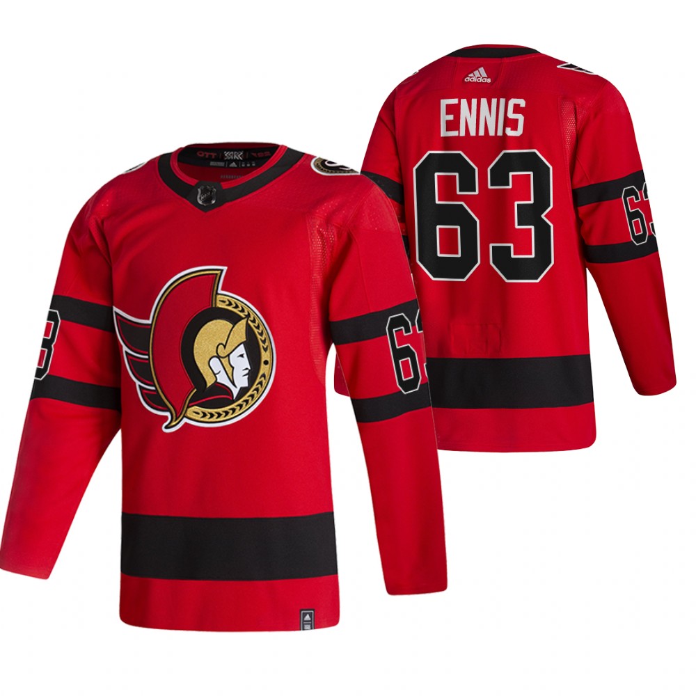 Ottawa Senators Tyler Ennis Red 2021 Reverse Retro Special Edition Jersey