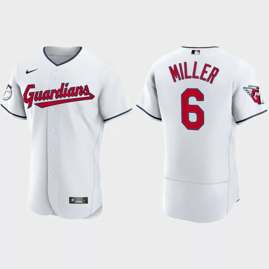 Owen Miller Cleveland Guardians 2022 Authentic Home Jersey – White