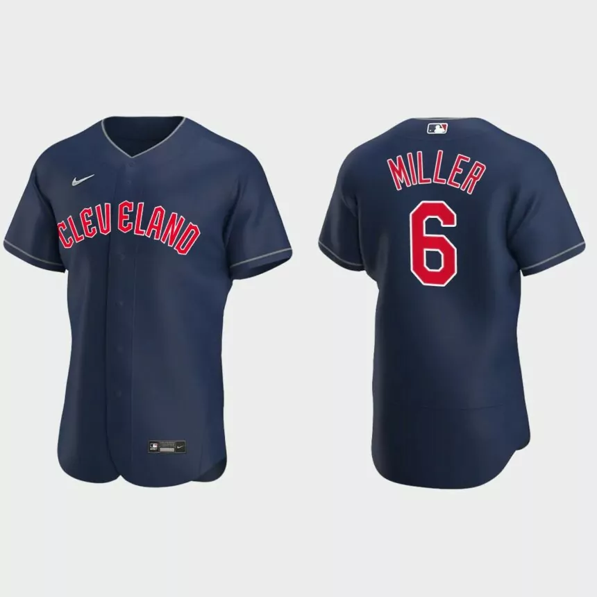 Owen Miller Cleveland Guardians Authentic Alternate Jersey – Navy