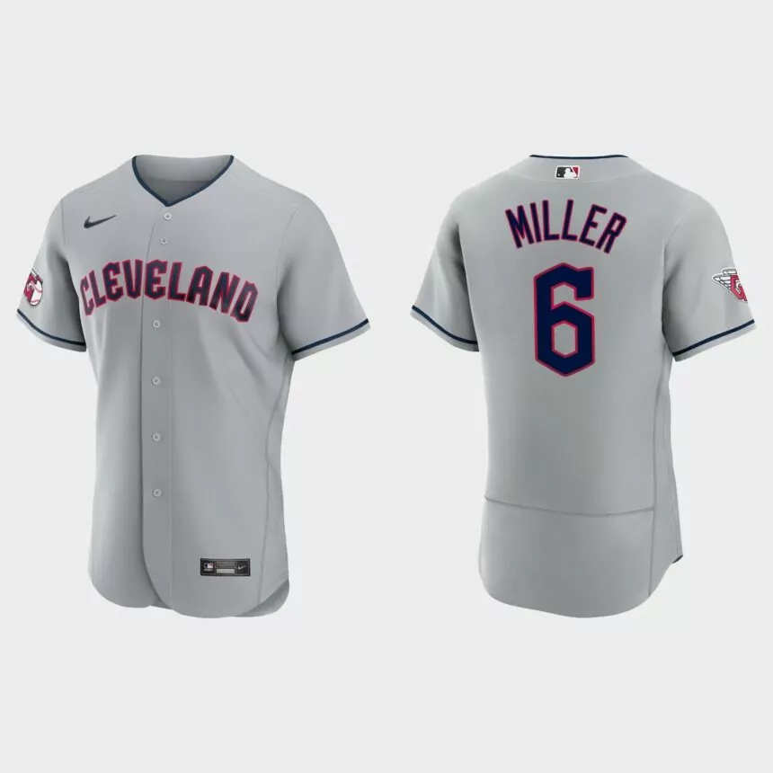 Owen Miller Cleveland Guardians Authentic Jersey – Gray