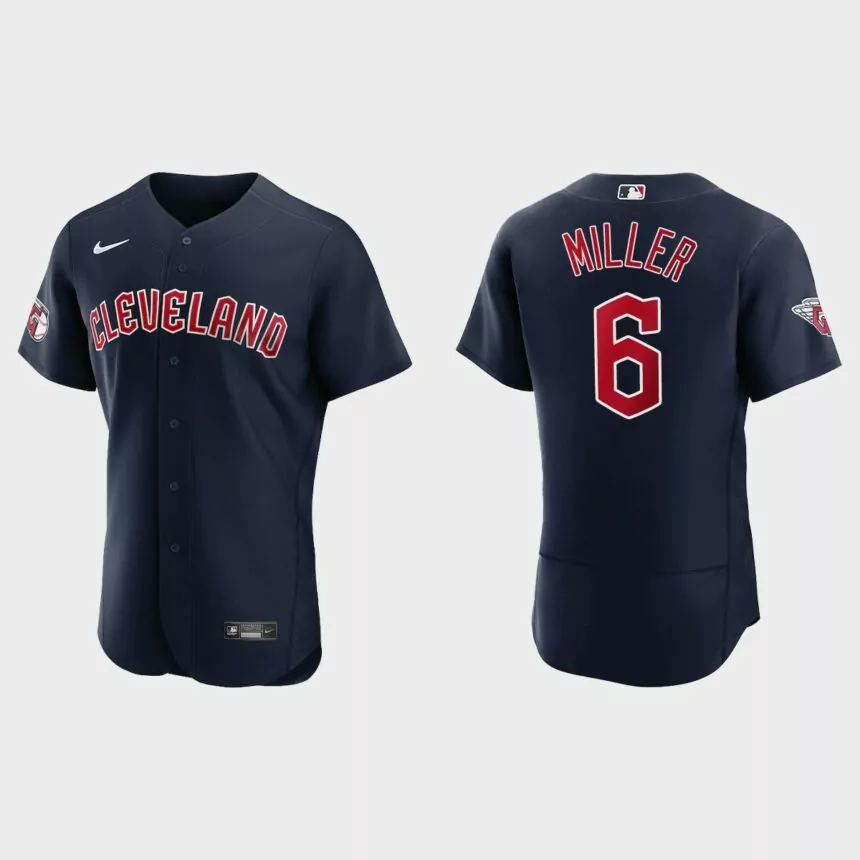 Owen Miller Cleveland Guardians Authentic Jersey – Navy