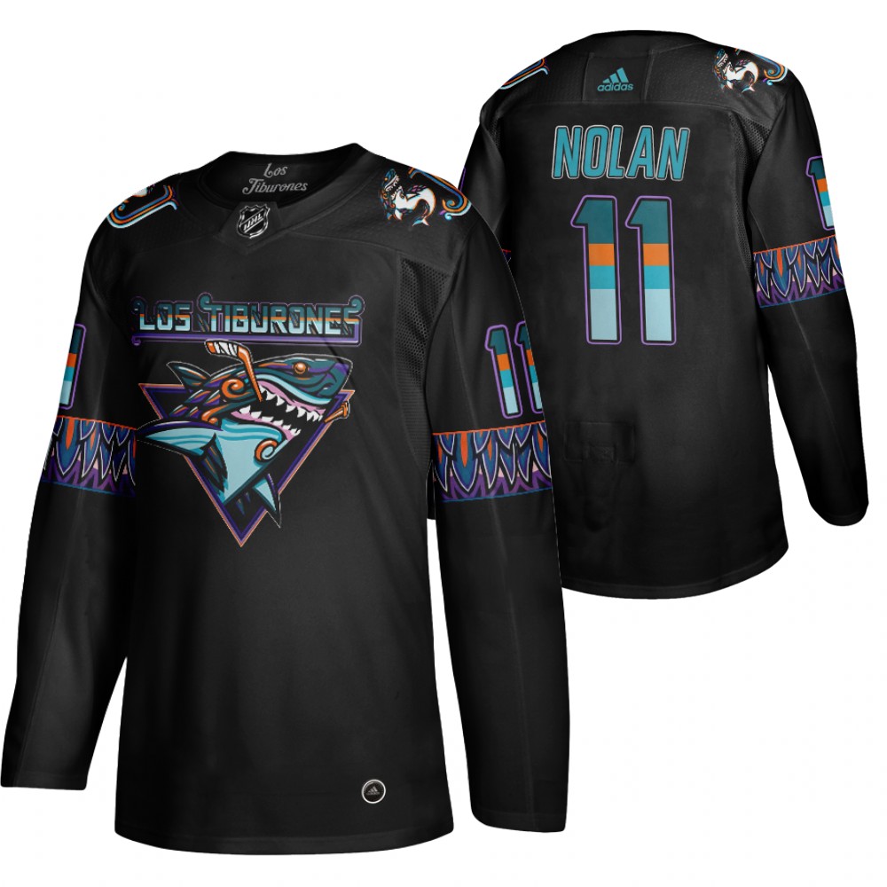 Owen Nolan San Jose Sharks Los Tiburones Hockey Nolan Jersey