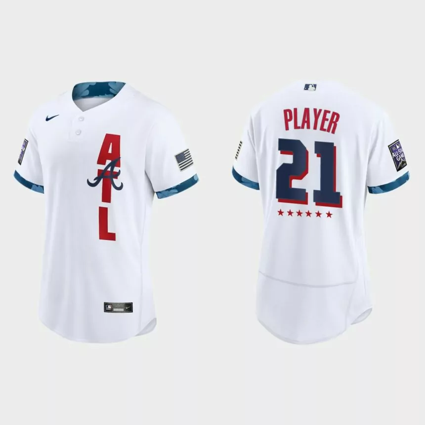 Ozzie Albies Atlanta Braves 2021 MLB All-Star Game Authentic Jersey – White