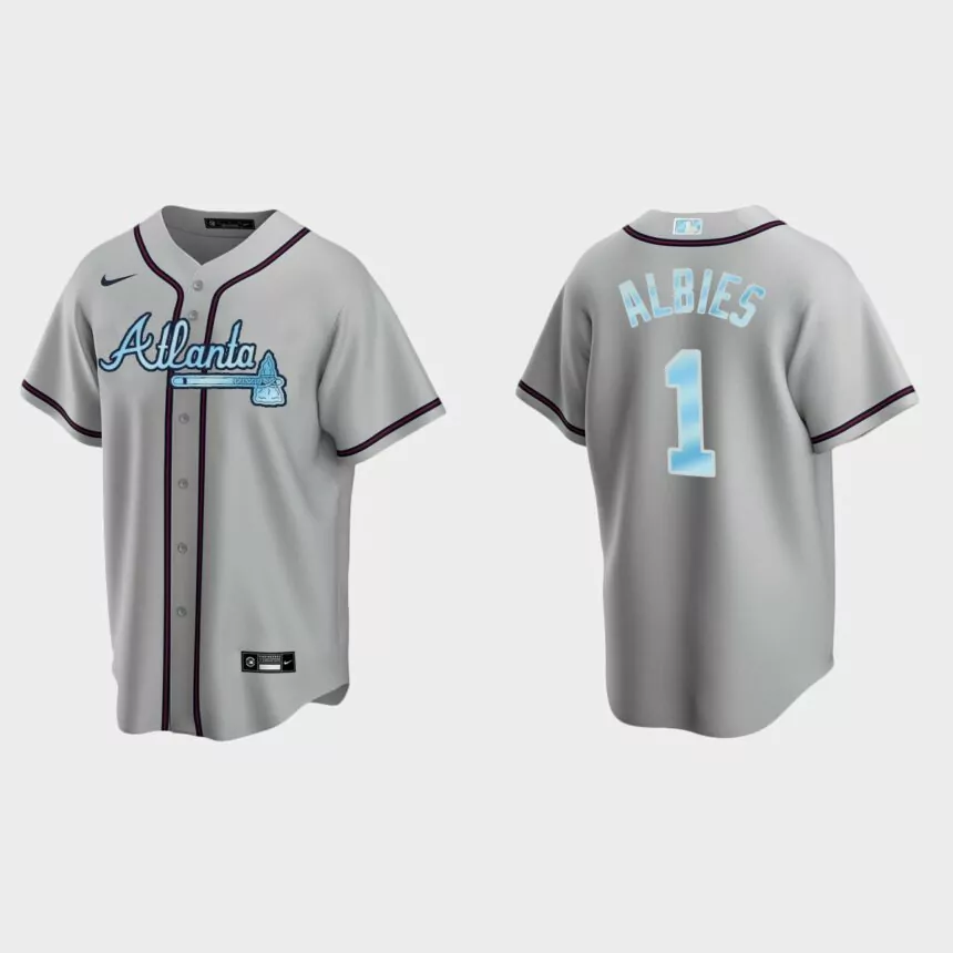 Ozzie Albies Atlanta Braves 2022 Father’s Day Replica Jersey – Gray