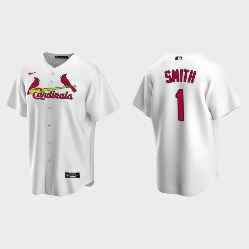 Ozzie Smith #1 St. Louis Cardinals Home Replica Jersey – White