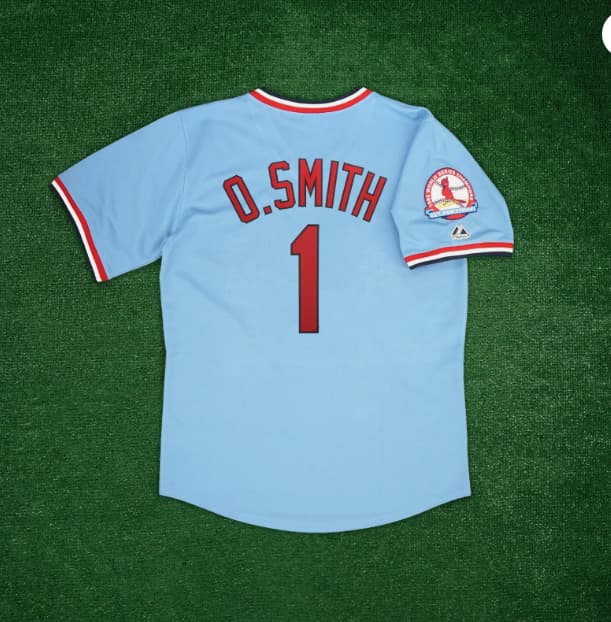 Ozzie Smith 1982 St. Louis Cardinals Cooperstown Men's 30th Anniv. Blue Jersey