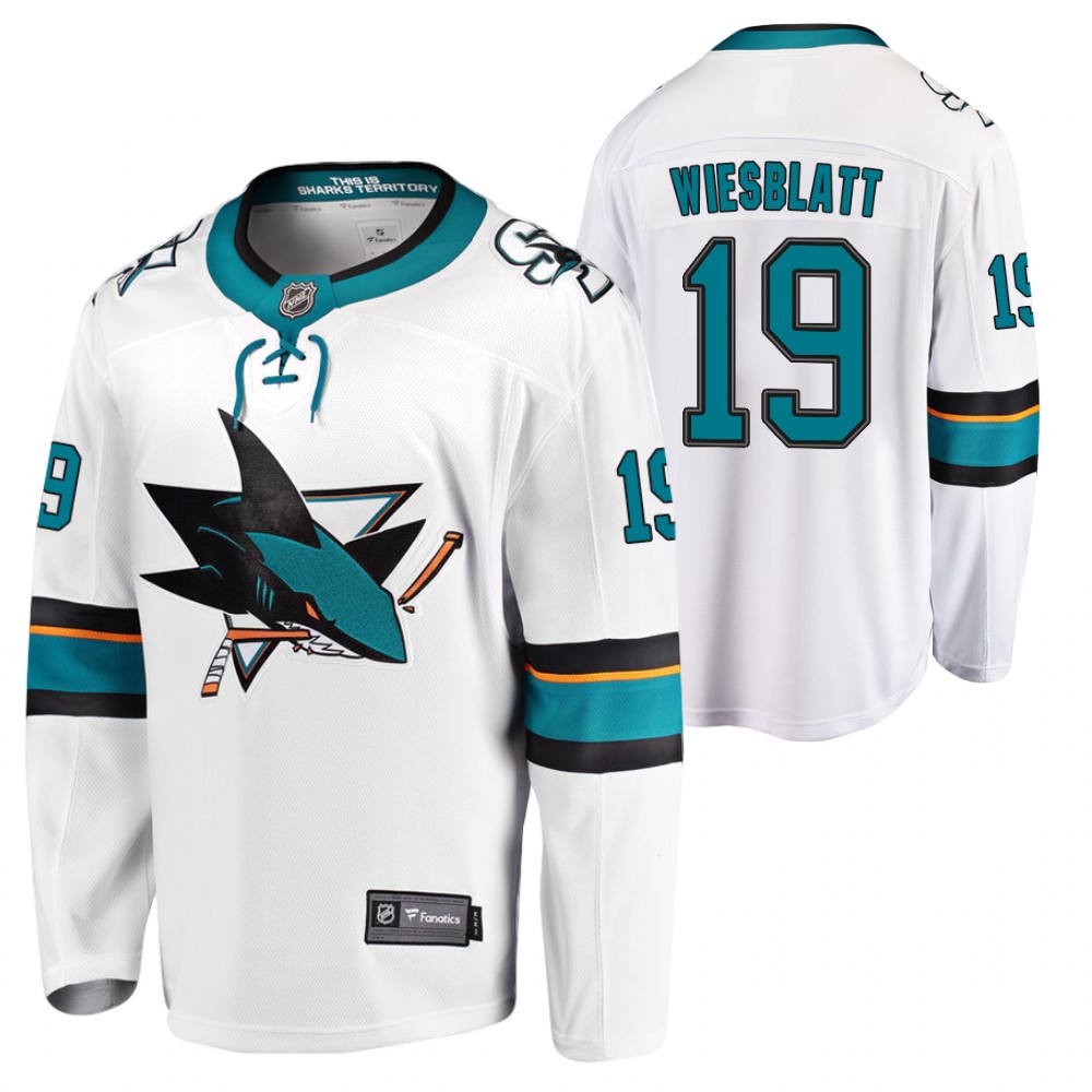 Ozzy Wiesblatt San Jose Sharks 2020 NHL Draft White Away Jersey