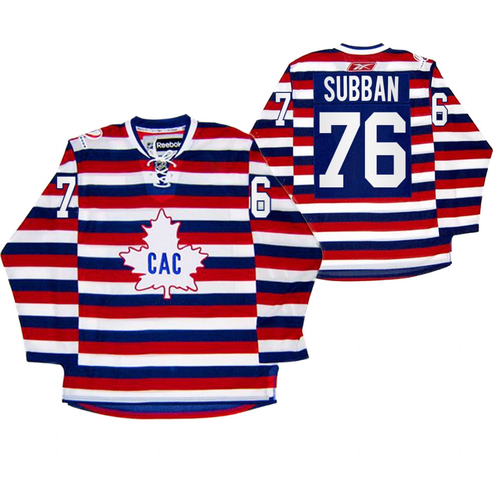P.K. Subban Montreal Canadiens 100th Anniversary Celebration Red Retro Jersey
