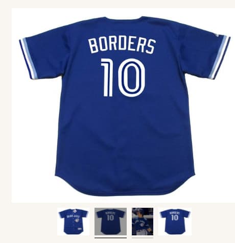 PAT BORDERS Toronto Blue Jays 1994 Majestic Throwback Baseball Jersey